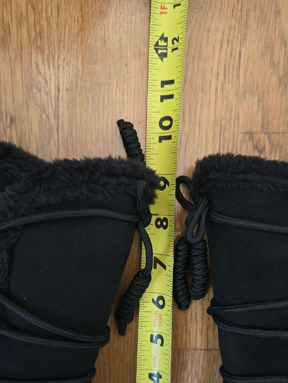POP BRAND WOMEN'S BLACK SUEDELIKE SLIP-ON BOOTS SIZE 6.5. - Picture 11 of 15